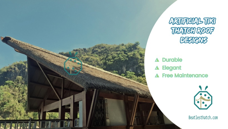 Latin America Beach Bohio Artificial Thatch Roof Decoration