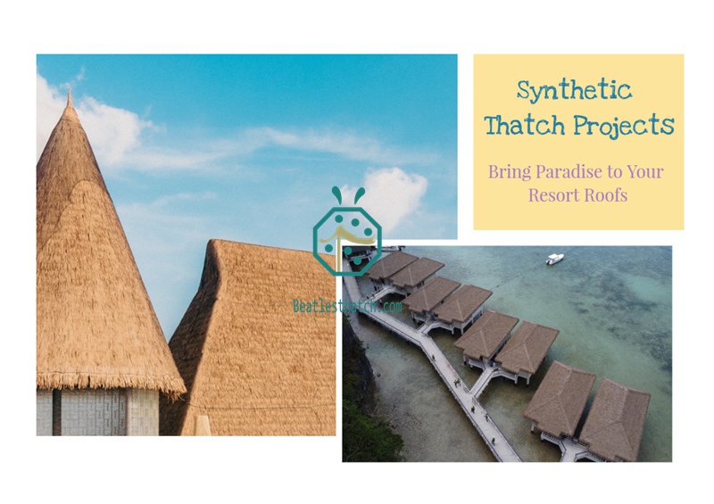 DIY application of synthetic thatch roofing DIY application of synthetic thatch roofing