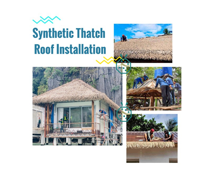 DIY synthetic thatch roof installation for gazebo, tiki hut, palapa, bungalow and cottage DIY synthetic thatch roof installation for gazebo, tiki hut, palapa, bungalow and cottage
