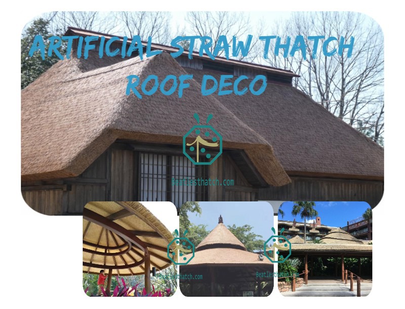 Artificial Straw Roofing Tiles for Hotels, restaurants, stores, park, bungalow, cottage