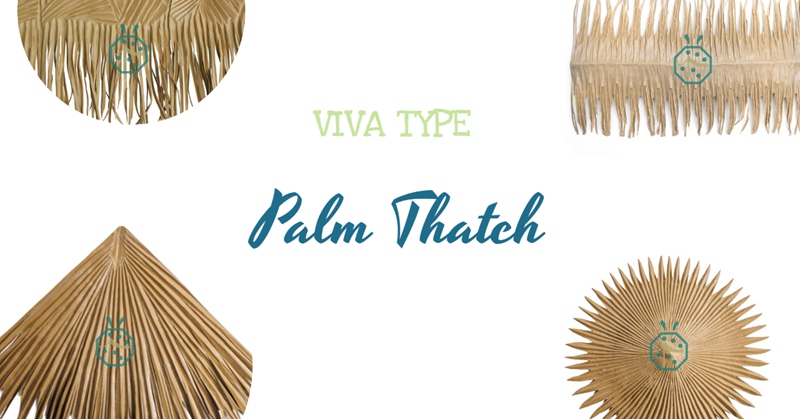 Viva Type Synthetic Palm Roofing Sheets for Landscape Designs