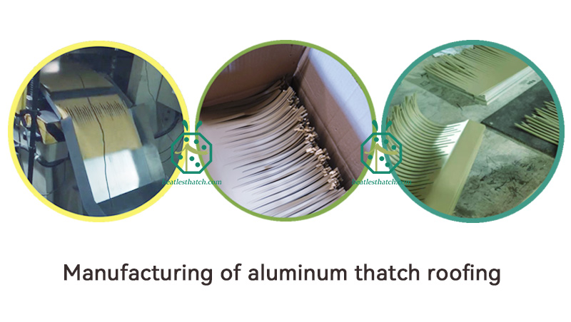 Aluminum Thatched Roof Tiles Aluminum Thatched Roof Tiles