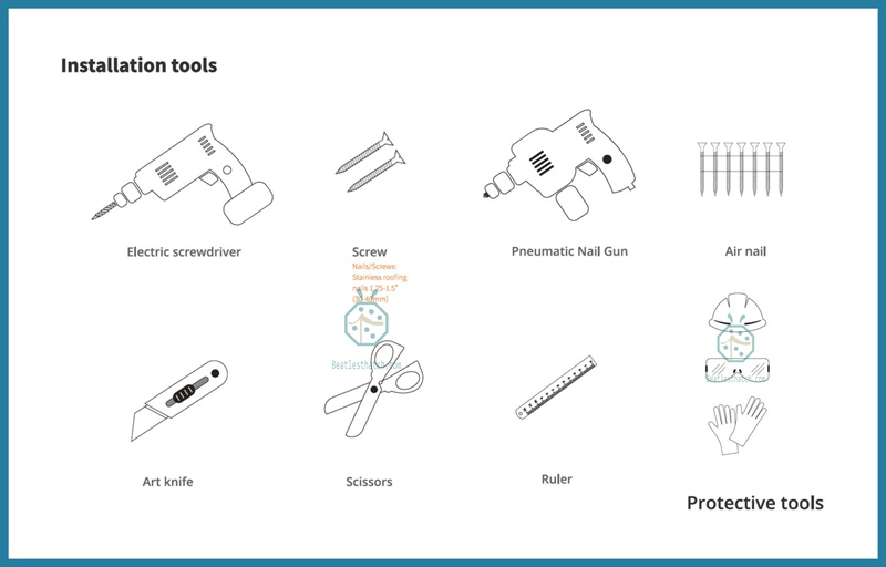 Installation Tools for Artificial Coiron Thatch Roof Panels
