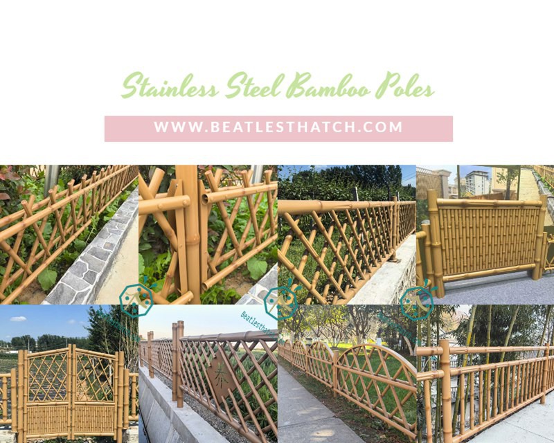 Stainless steel bamboo sticks for home balcony decoration Stainless steel bamboo sticks for home balcony decoration