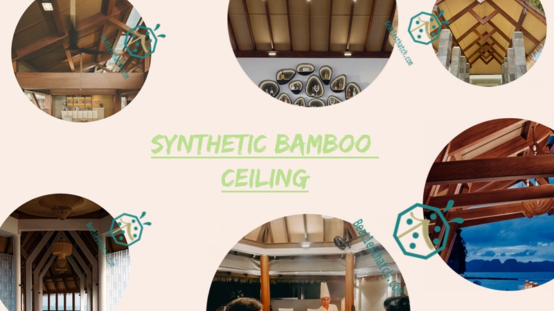 Synthetic Bamboo Weave Mat for Wall And Ceiling Decoration For Beach Resort Hotel Bungalow Villa Cottage Synthetic Bamboo Weave Mat for Wall And Ceiling Decoration For Beach Resort Hotel Bungalow Villa Cottage