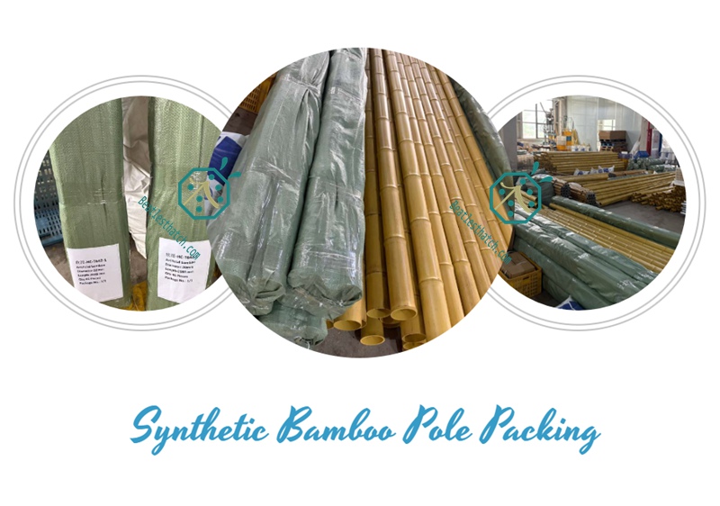 Plastic bamboo canes products packaging