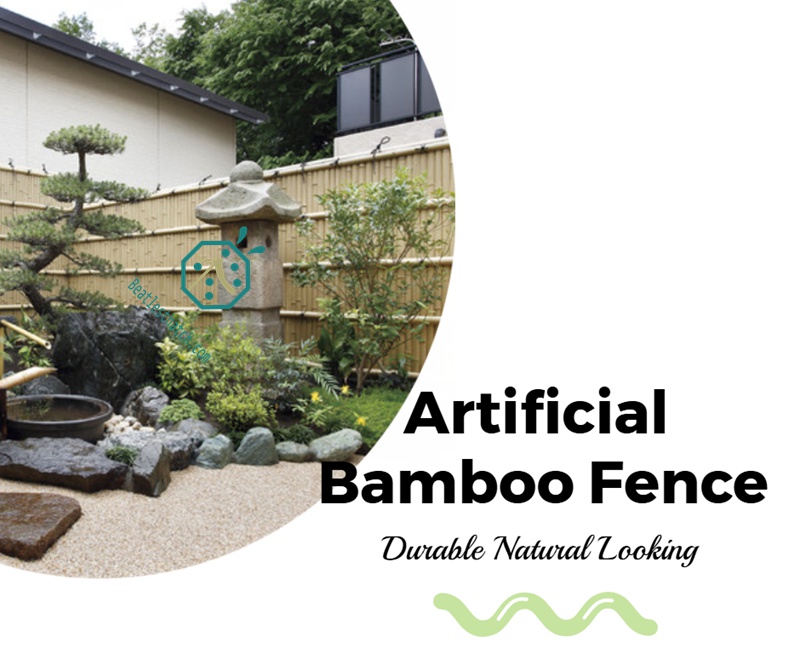 Artificial Bamboo Poles for Resort Hotel Interior Decoration Or Exterior Fencing