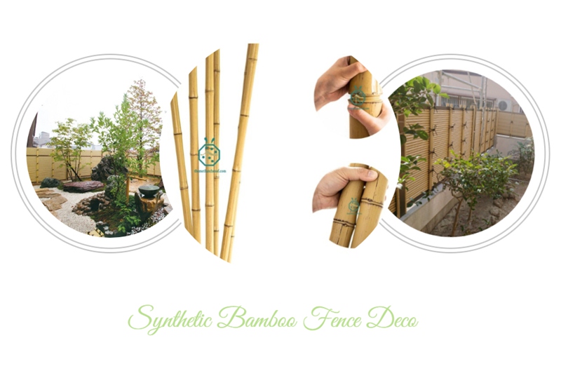 Plastic backyard garden bamboo sticks