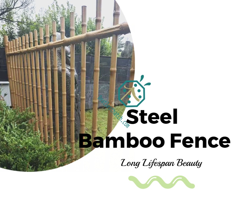 Landscape Iron Bamboo Fence Panel For Tree Hut House Landscape Iron Bamboo Fence Panel For Tree Hut House