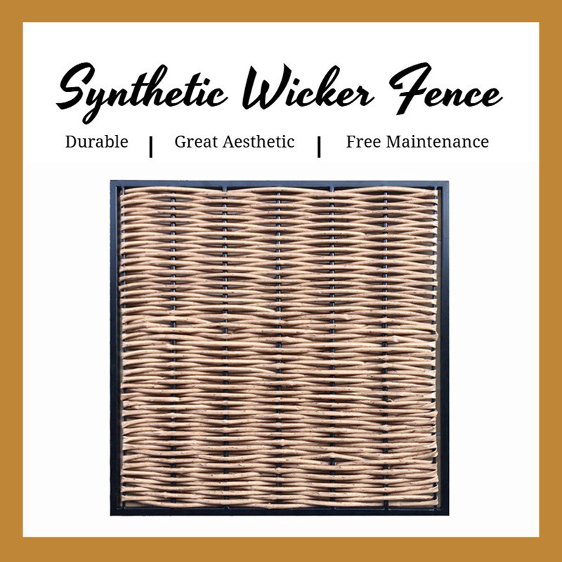 Framed plastic wicker willow hurdle fencing Framed plastic wicker willow hurdle fencing