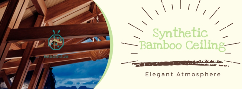 Exotic synthetic bamboo woven ceiling Exotic synthetic bamboo woven ceiling