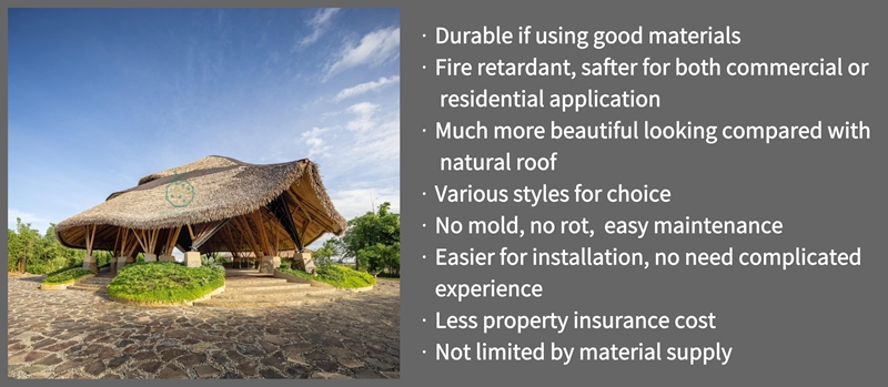 Beautiful tree house artificial thatch roof for mountain resort hotel villa decoration