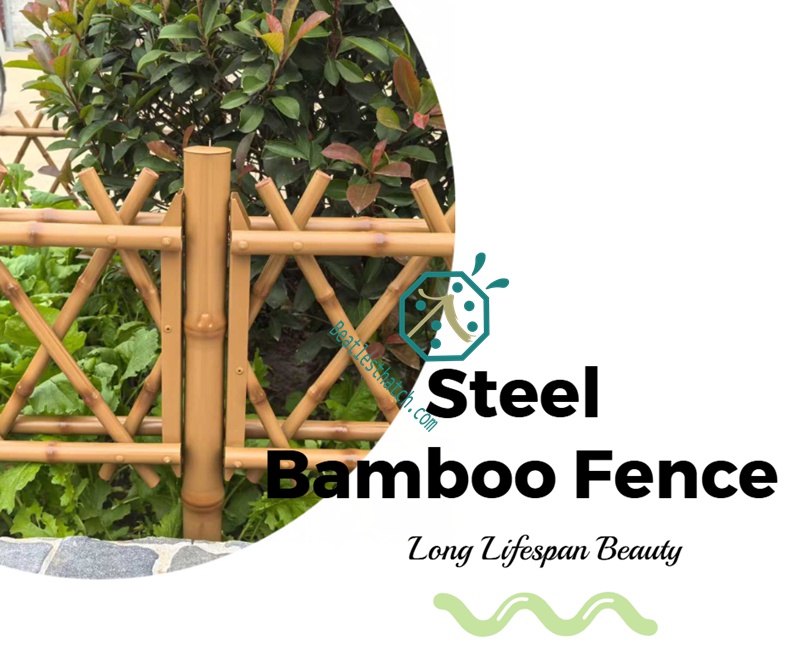 Steel bamboo sticks garden fence designs Steel bamboo sticks garden fence designs