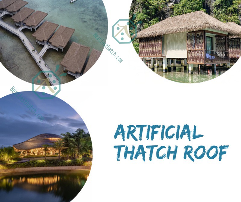 Artificial Thatch Roof Panels For Gable thatch roof, Shed thatch roof, Hip thatched roof, Flat thatched house, Gambrel thatch roof, Mansard thatch roof Artificial Thatch Roof Panels For Gable thatch roof, Shed thatch roof, Hip thatched roof, Flat thatched house, Gambrel thatch roof, Mansard thatch roof