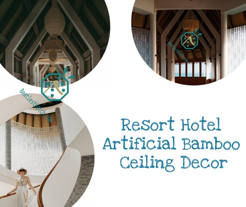 Synthetic Bamboo Surface Matting For Tree Hut House Interior Ceiling Synthetic Bamboo Surface Matting For Tree Hut House Interior Ceiling