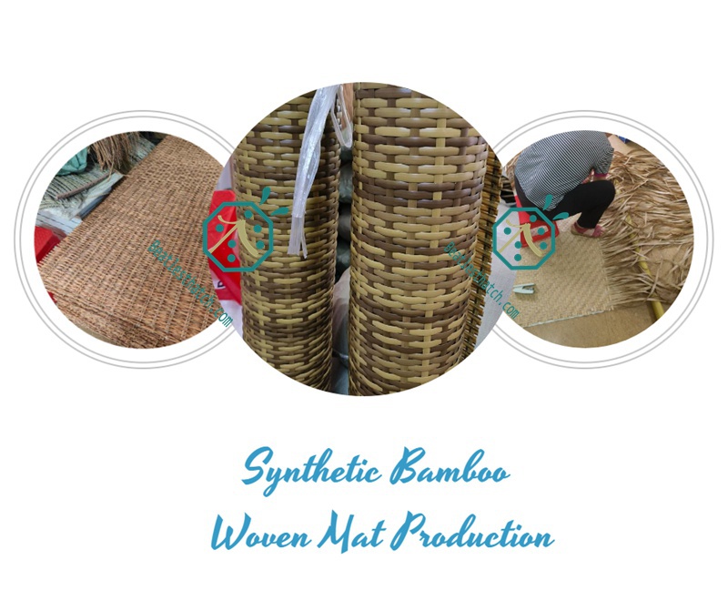 Synthetic Bamboo Mat Weaving For Wall And Ceiling Decoration Design Synthetic Bamboo Mat Weaving For Wall And Ceiling Decoration Design