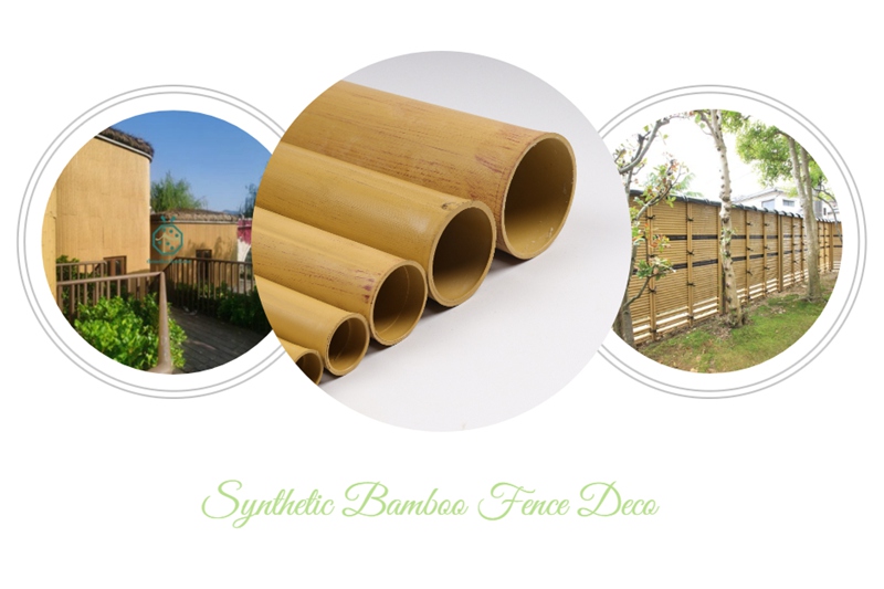Public Park Plastic Bamboo Poles Fence Panels For Tourism Places Public Park Plastic Bamboo Poles Fence Panels For Tourism Places