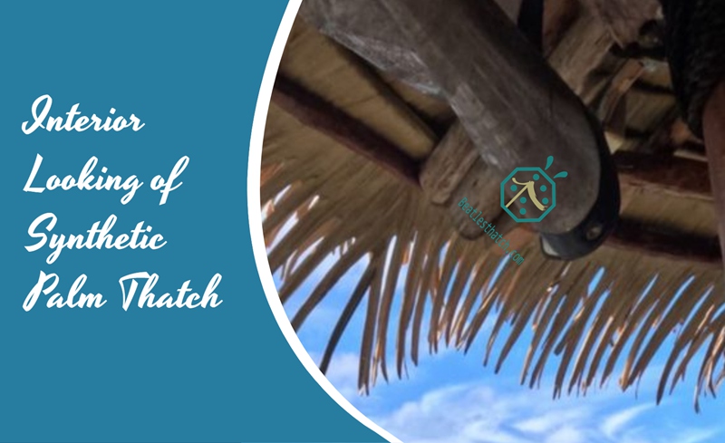 Inside View of Artificial palm thatch roof Inside View of Artificial palm thatch roof