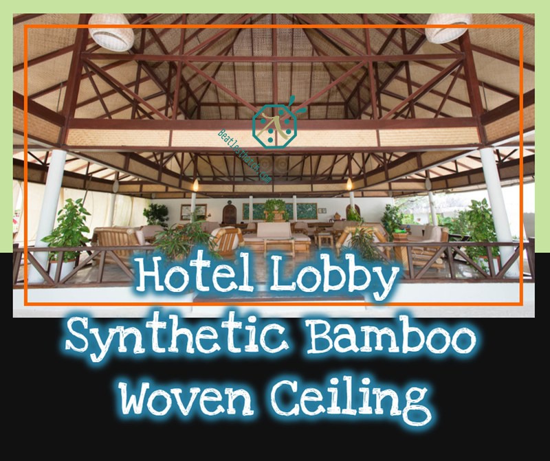 tiki hut and gazebo interior decoration with PE rattan matting tiki hut and gazebo interior decoration with PE rattan matting