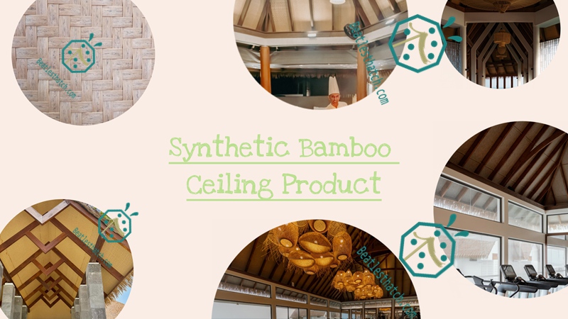 Resort woven bamboo mat for ceiling Resort woven bamboo mat for ceiling