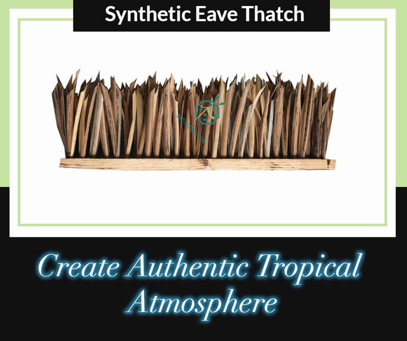 Synthetic thatch roof eave tile for cottage or gazebo construction Synthetic thatch roof eave tile for cottage or gazebo construction