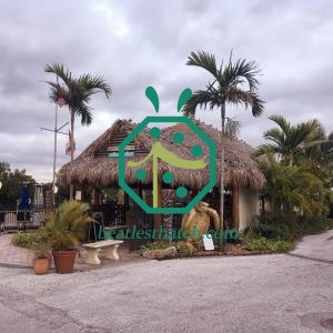 Creative Tiki Bar Restaurant Synthetic Bamboo Thatch Roof