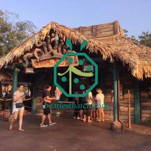 Cozy Safari Park Gazebo Plastic Thatched Roof