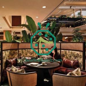 Restaurant Screen Square Artificial Rattan Cane Weave Mesh