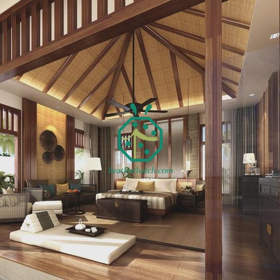 Office Interior Decoration Design Artificial Bamboo Panel