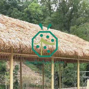 Wooden House Roof Covering Synthetic Thatch Tiles