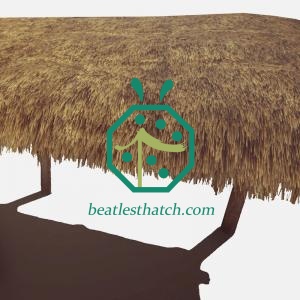 Wooden Lodge Plastic Straw Flat Thatched Roofing Tunisia