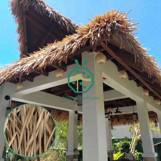 Simulated Plastic Straw PE Straw Straw Straw roof Plastic Tile Durable  Artificial Straw Pavilion Decoration Fake Straw Durable Simulation thatch  Tile