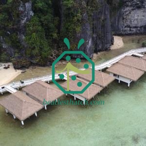 Artifical PE Leaf Thatch Roof Material for Farmhouse