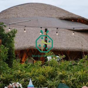 Fiber Thatch Roofing For Scenic Spot Log Hut