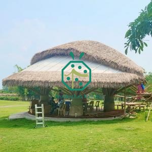 Soft-Texture Artificial Nylon Thatch Roofing with Enhanced UV Resistance