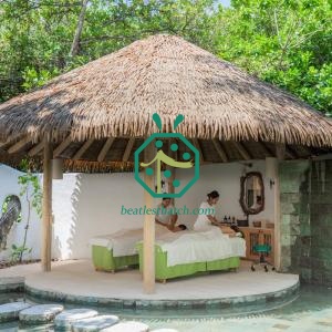 Commercial Grade Fireproof Palm Thatch for Resort Gazebo Roofing