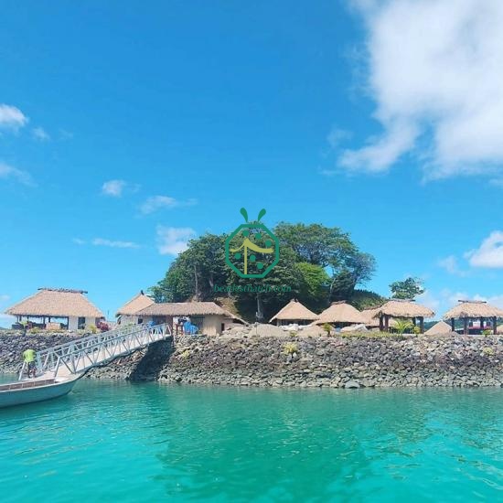 Entertainment Bars Artificial Palm Leaf Roof