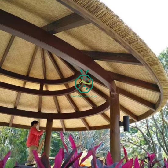Artificial Straw Thatch Roofing for Temple Buildings Japan