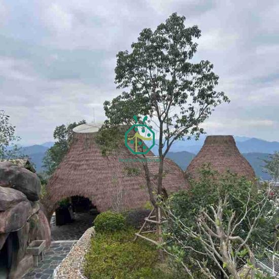 Synthetic Granary Thatch Roof Manufacturer for Italy