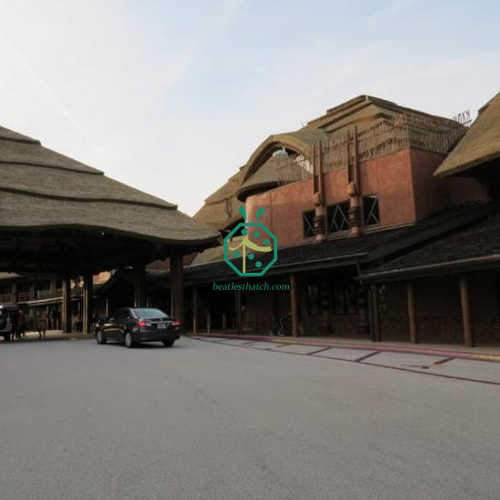 Artificial Reed Thatch Roofing for Recreational Huts in Thailand