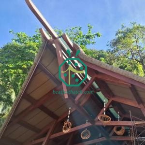Eye-catching Water Villa Plastic Raffia Thatch Roof