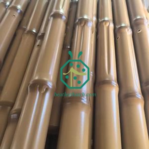 Big Size Hollow Iron Bamboo Pole For Park Garden Fencing