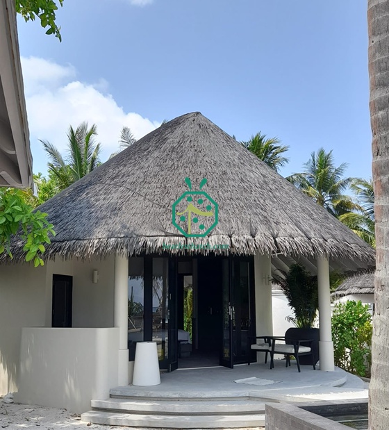 Maldives Resort Beach Mock-up Villa Synthetic Cadjan Thatch Roof