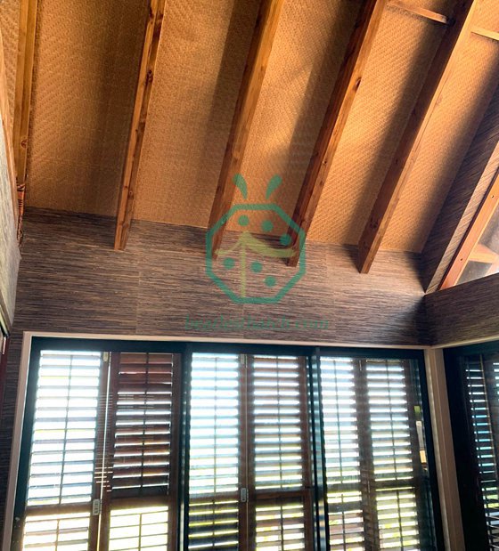 Artificial Bamboo Woven Mat For Ceiling Decoration Project in Fiji