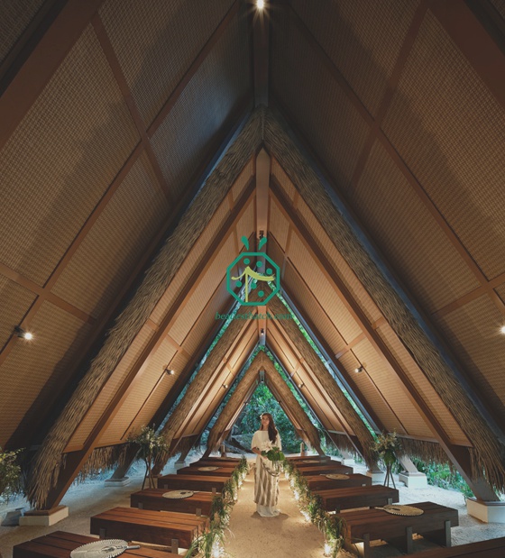Artificial Bamboo Mat Ceiling Project in El Nido, Palawan, Philippines
