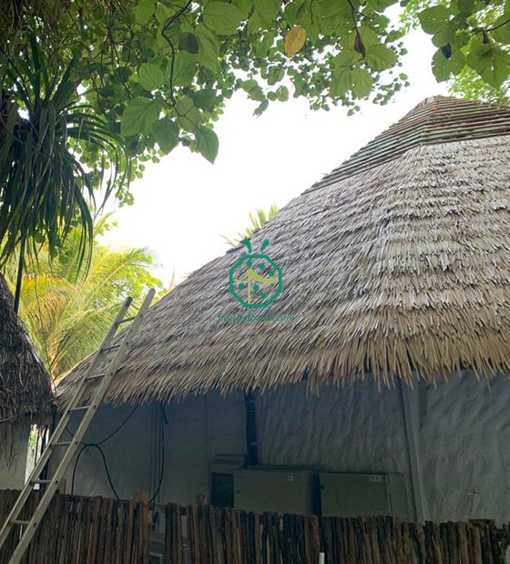 Maldives Resort Hotel Artificial Thatched Roofing Project for Soneva