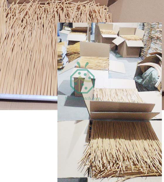 Fireproof Synthetic Straw Thatch Production For Philippines Distributor