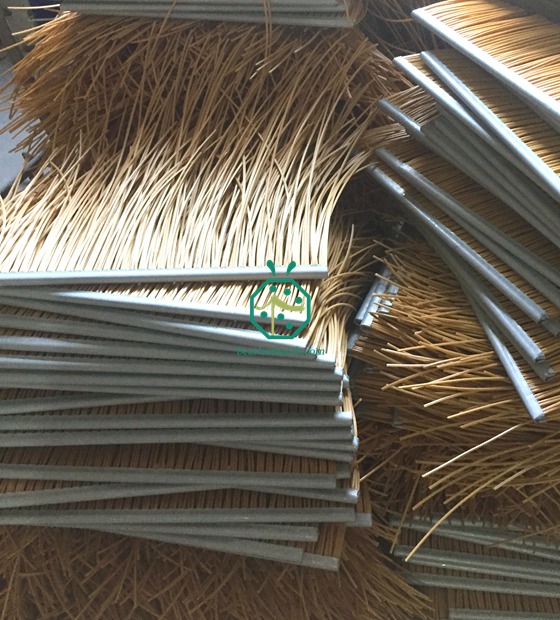 Fireproof Synthetic Straw Thatch Production For Philippines Distributor