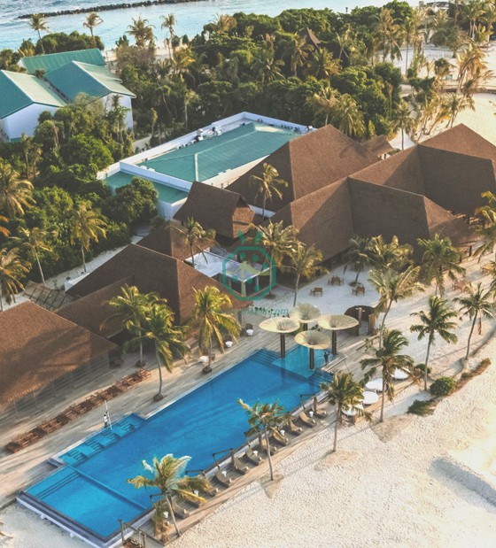 Tropical Luxury in Maldives: Premium Synthetic Kajan Thatch Project