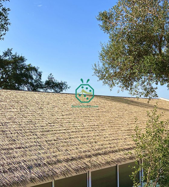 Ranch House Synthetic Thatch Roof Covering in Spain